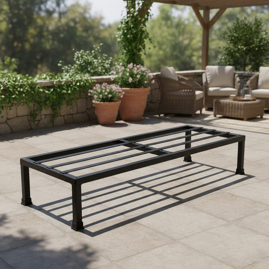 24 Inch Heavy-Duty Thick Metal Plant Stand 4 Pc/Plant Stand for Indoor & Outdoor | Plant Stand for Balcony, Garden/Patio, Apartment/Home Decoration | Anti Rust Plant Shelf
