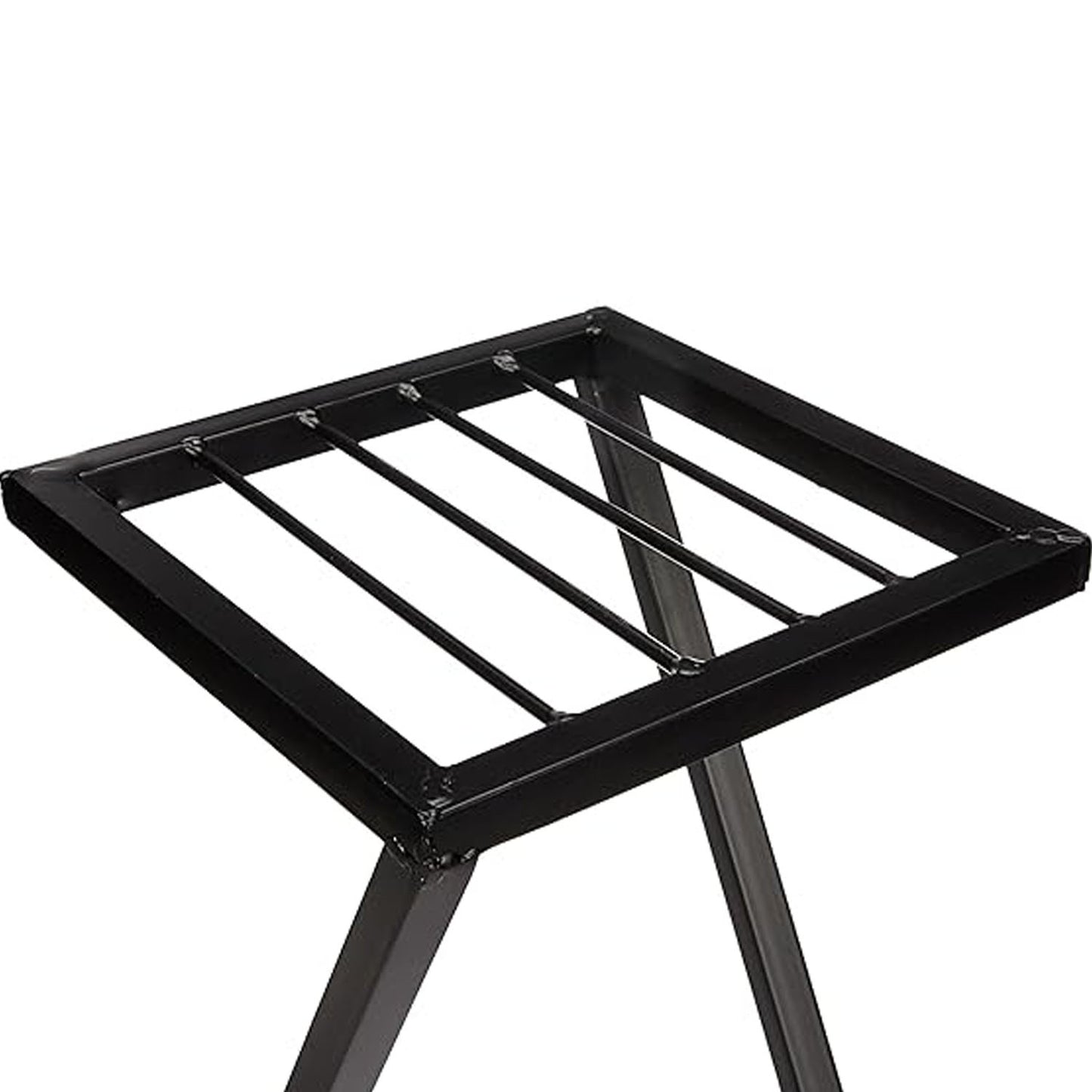 Metal Z Shape X Shape Planters Stand Perfect For Indoor and Outdoor Black, Strong Legs, Corner Plant Stand For Balcony Decoration (40 cm)