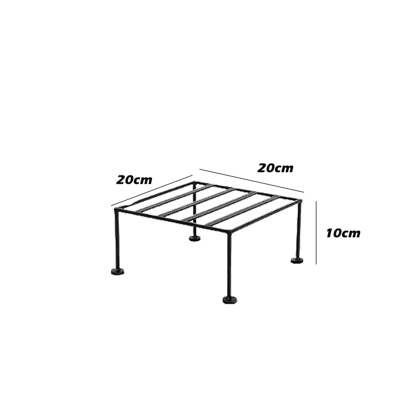 Heavy Duty Square Flower Pot Stand for Indoor & Outdoor Plants – Durable Metal Plant Stand for Garden, Balcony & Home Décor(set of 2)