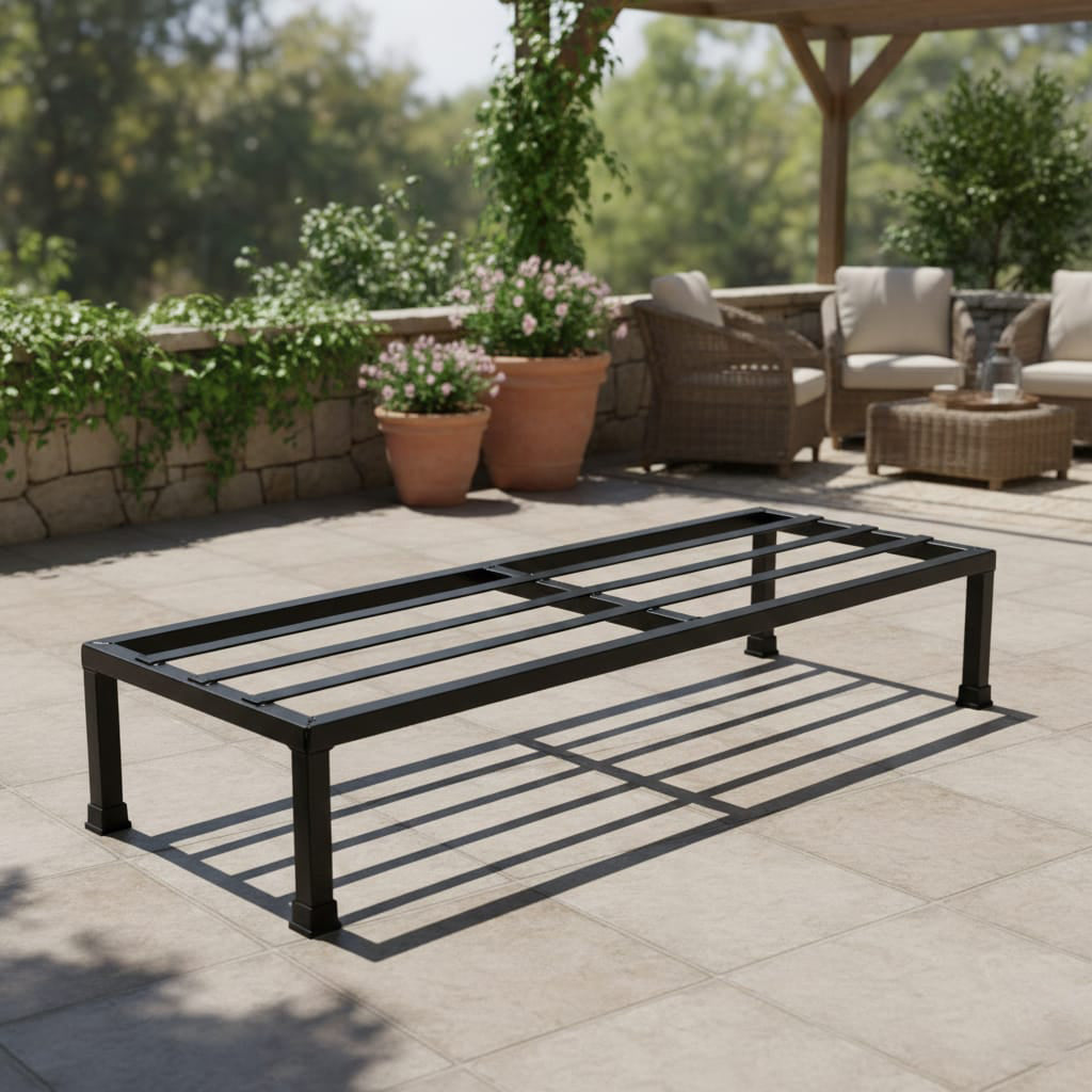 24 Inch Heavy-Duty Thick Metal Plant Stand 4 Pc/Plant Stand for Indoor & Outdoor | Plant Stand for Balcony, Garden/Patio, Apartment/Home Decoration | Anti Rust Plant Shelf