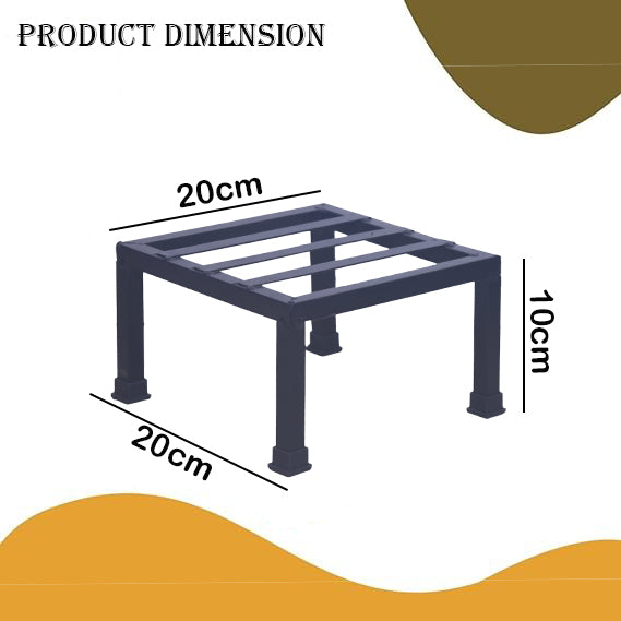 Square Metal Plant Stand for Balcony, Indoor & Outdoor | Rust-Resistant Sturdy Planter Holder for Home, Patio & Garden Décor |Flower Pot Stand Set of 8